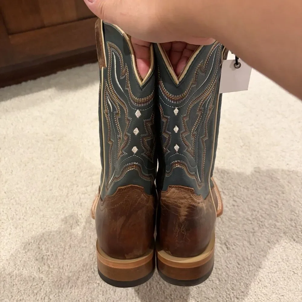 NWT Demo Try On Cody James Men’s Western Boots Navy BBS20 Size 10.5 Cowboy